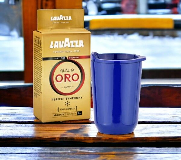 Подарочный набор Митчелл / В набор входит Термокружка Soho и Кофе "Lavazza" Oro Qualita 250 г., в деревянном чемоданчике
